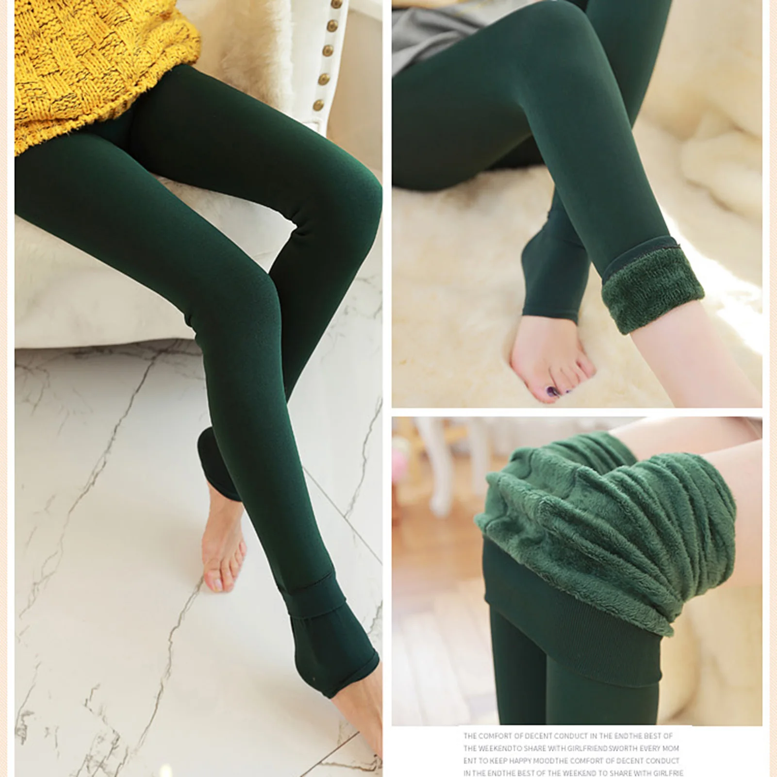 Leggings de cintura alta para mulheres, modelador do corpo emagrecedor, calça elástica feminina, passo a passo, interior e exterior