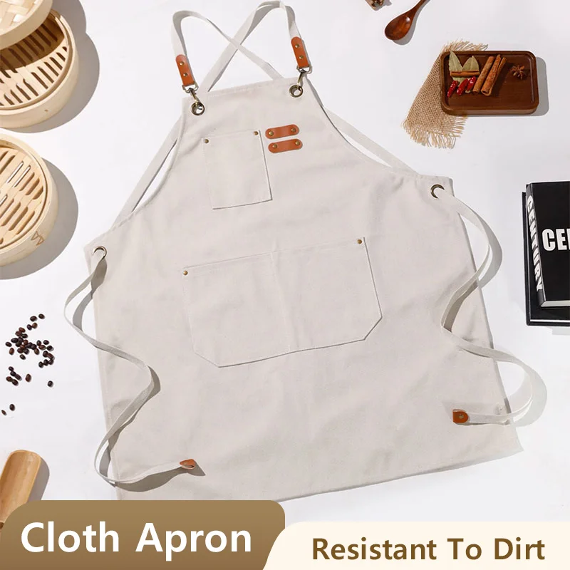 

Thickened Canvas Apron, Waterproof Work Apron