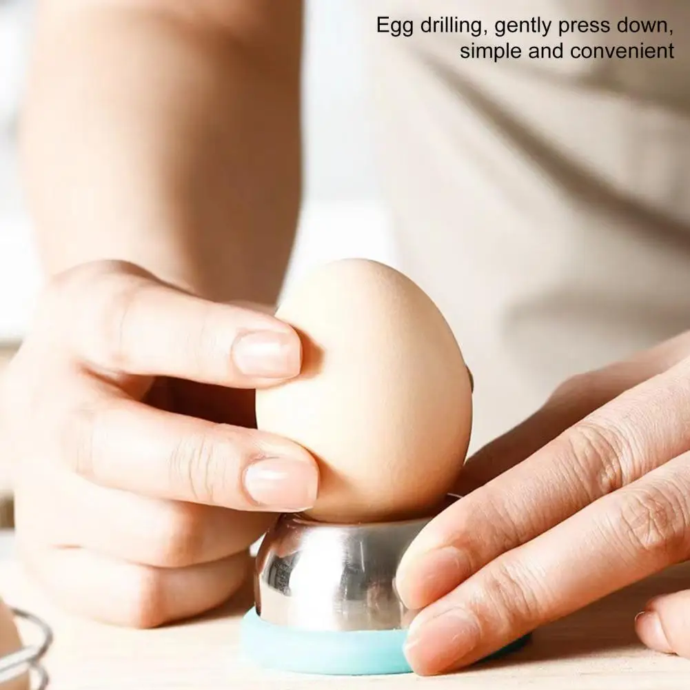 

Egg Puncher Tool Egg Shell Piercer Stainless Steel Egg Puncher Piercer Set for Easily Peeling Boiled Eggs Portable for Perfectly