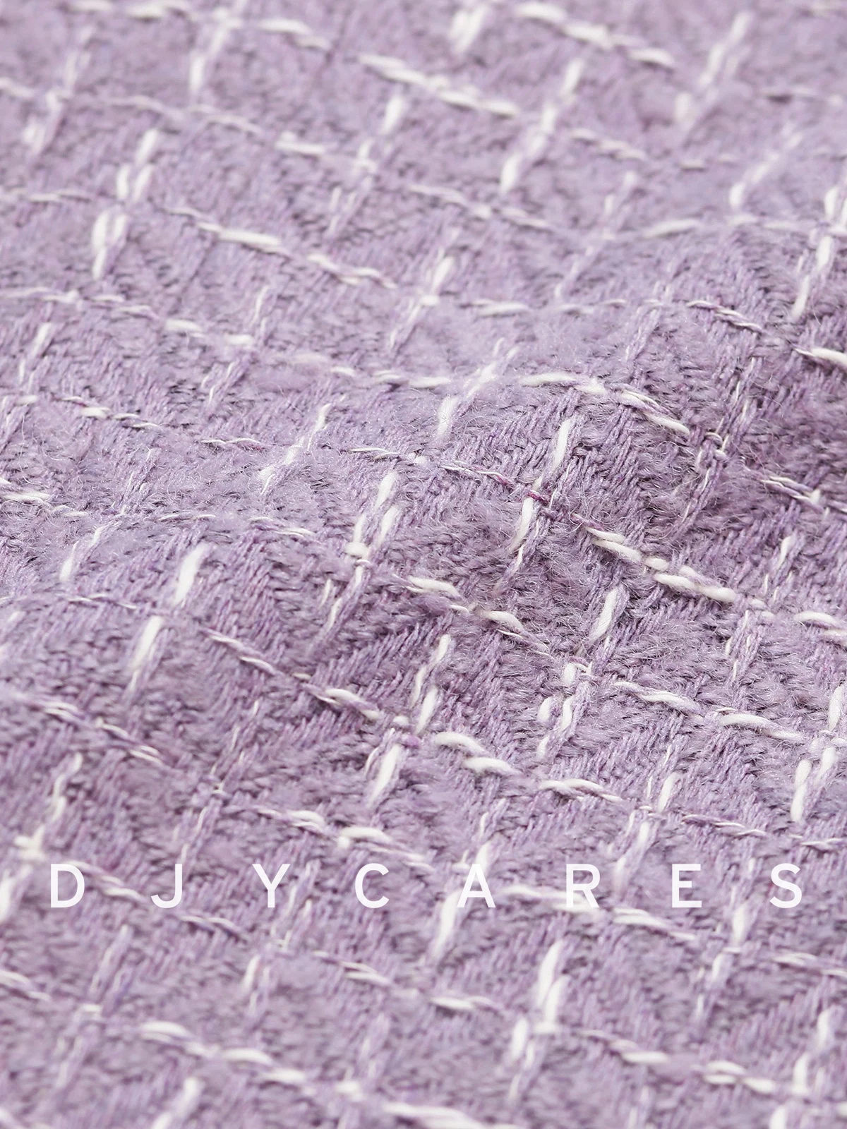 New DJY Coarse tweed purple premium coat exquisite big size