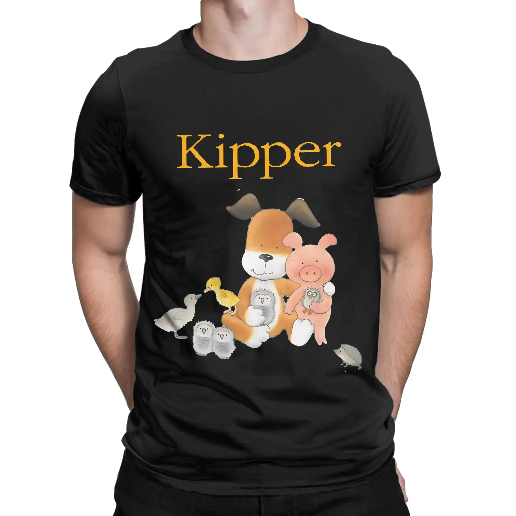 THE DOG Funny 100% Cotton T-Shirt Kipper Tees Tops For Men