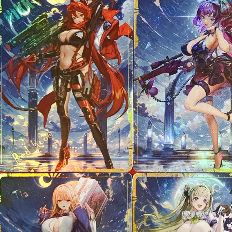 9Pcs/Set Cards NIKKE The Goddess of Victory Dorothy Red Hood Self Made Anime Game Characters Collection Color Flash Cards Part3