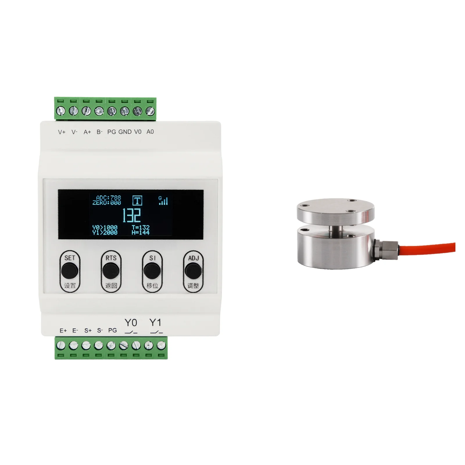 

High Precision Load Cell Sensor with Transmitter Load Cell Amplifier Test Tension and Compression 20KG 30KG 50KG 100KG 200KG