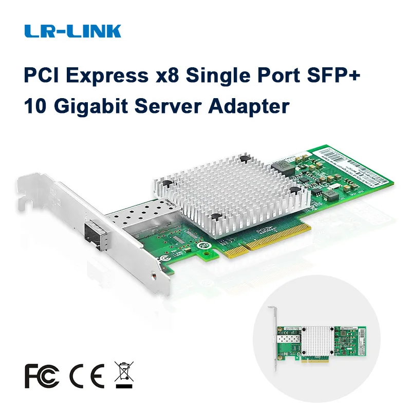 LR-LINK 9801BF-SFP+ 10Gb Network Card PCI Express Fiber Optical Server Ethernet Adapter NIC Inter 82599EN Compare to X520-DA1