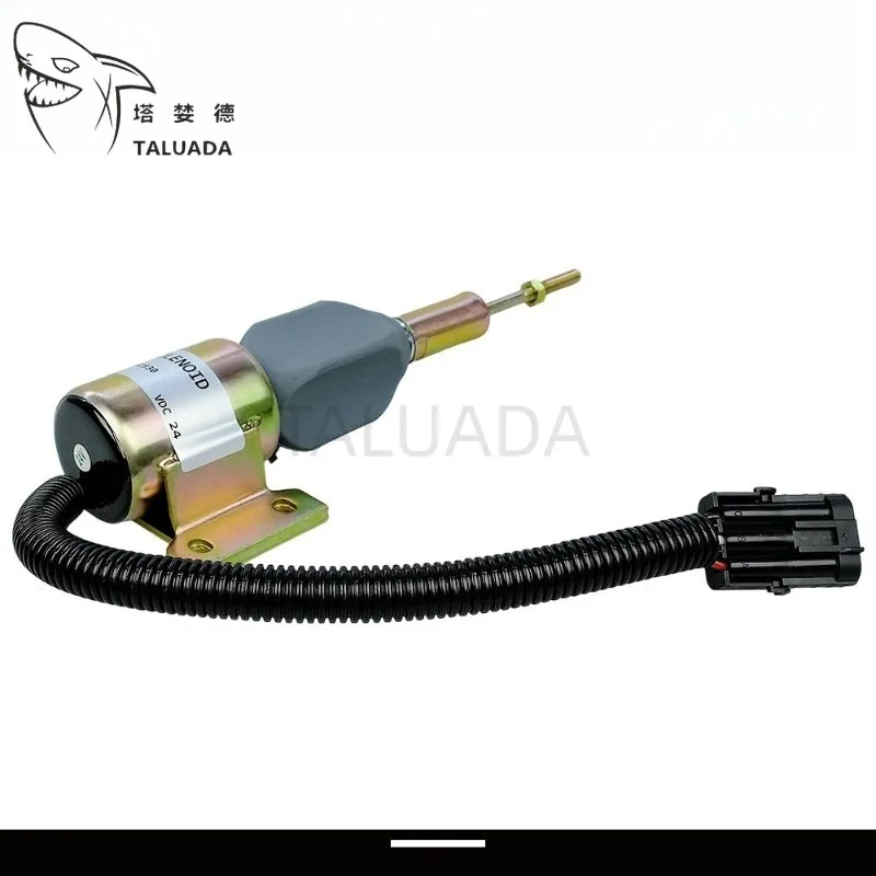 3932530 For Engine 4BT 5.9L, 6BT 5.9L R220-5 R210-3 R220-5 Fuel Shut Off Solenoid Komatsu PC200-6 Fuel Shut Off Solenoid