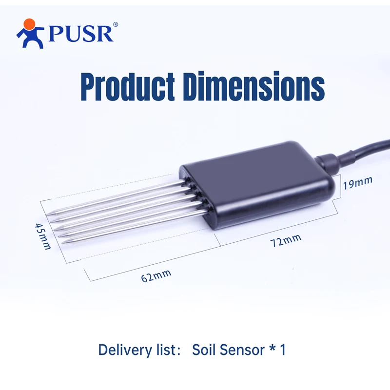 PUSR Boden-Multiparameter-Sensor Mehrere Paramete IP68 Bodenmessgerät RS485 Modbus RTU Boden USR-SSO10
