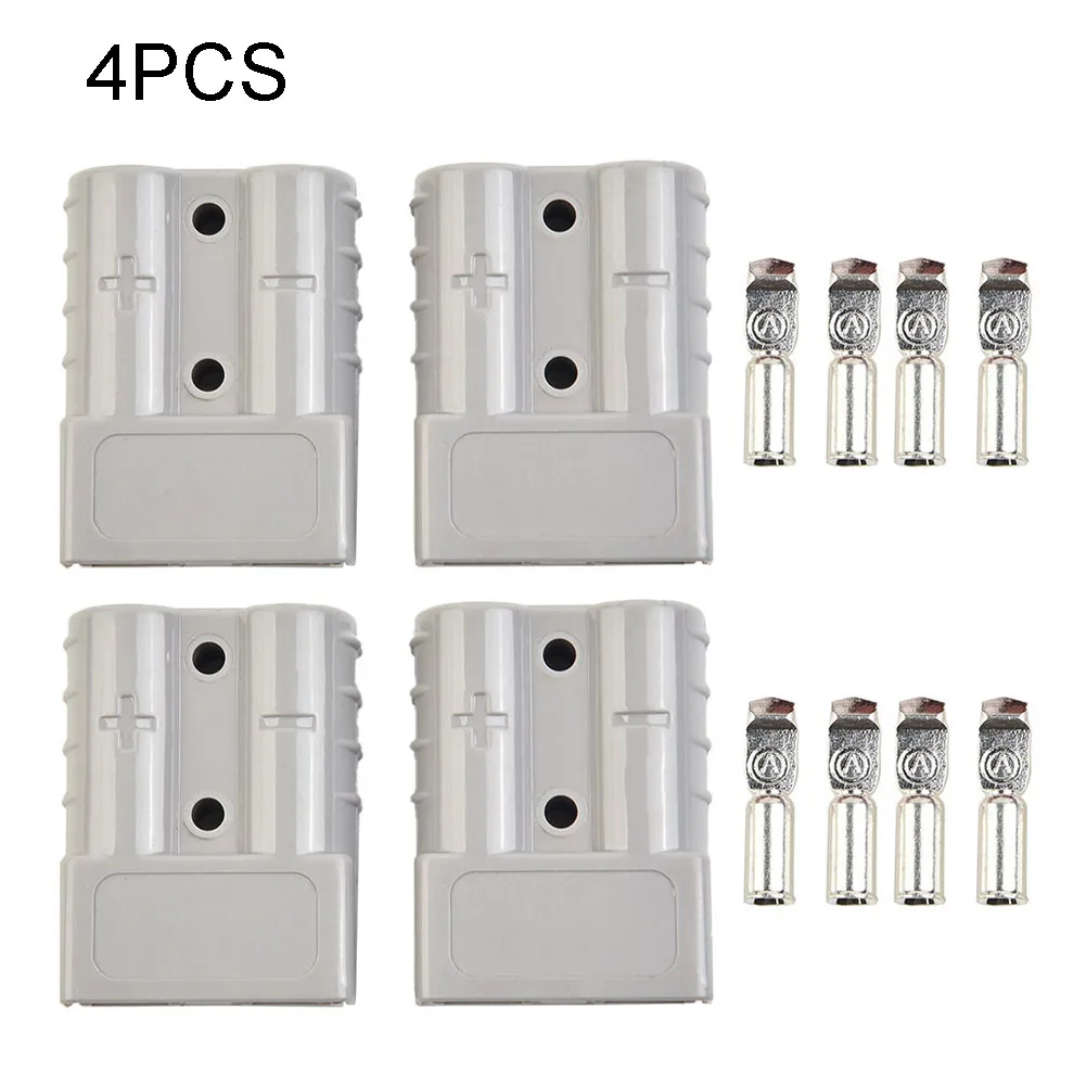 50A Connector For Anderson Style Plug Connectors DC Power Solar Caravan Motorcycle Socket Battery Charging Adapter Accessories