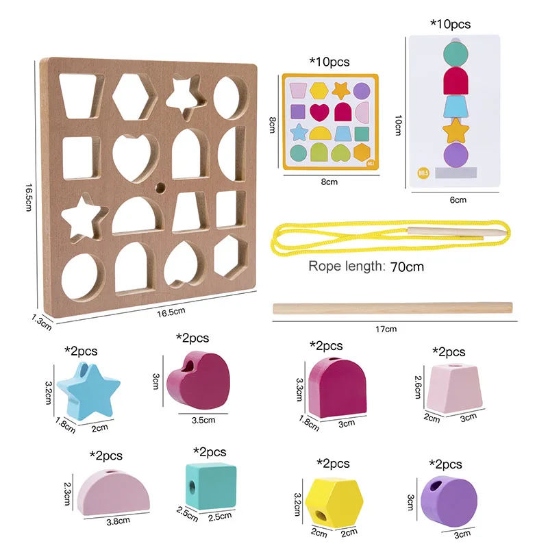 Drewniana Montessori kolorowa zabawka dopasowana do kształtu plansza gra z gwintowaniem drobnym treningiem dla dzieci logicznym myśleniem zabawka edukacyjna