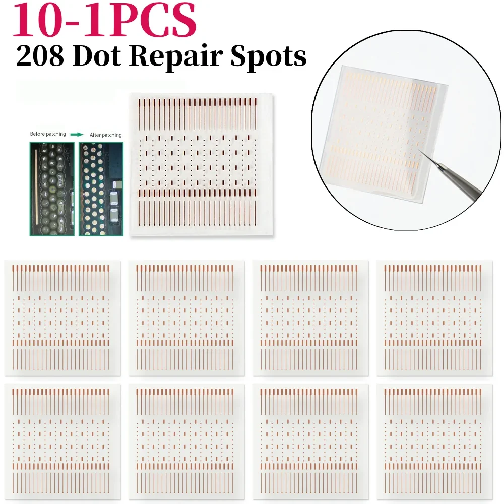 208 Dot Repair Spots Dot-Repairing Soldering Lug Patch Solder Lugs IC Chip Solder Pads für Microsoldering Jumpwire Phone Repair