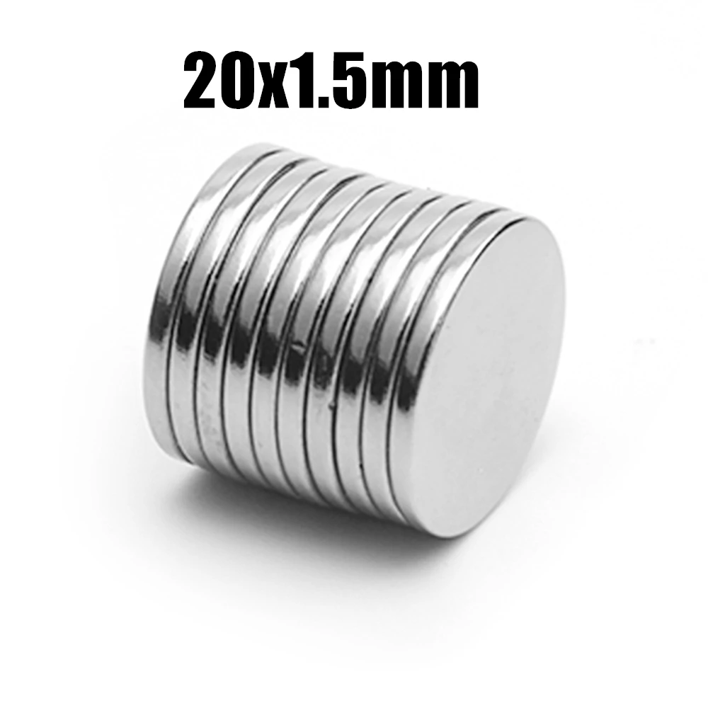 Dia 20mm Super Strong Magnets NdFeB Neodymium Thin Small Disc Magnet Permanent N35