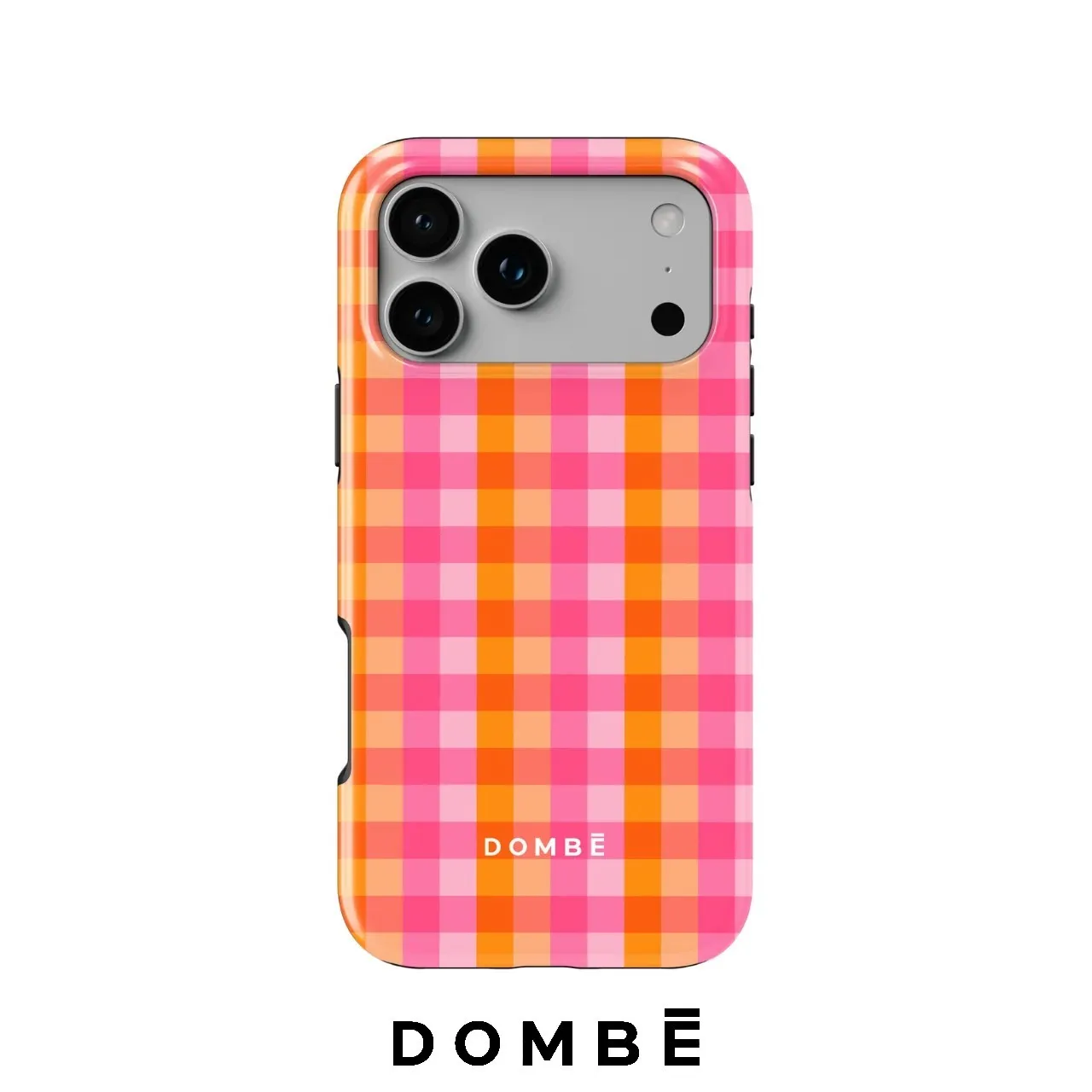 Bright Plaid DOMBE Phone Case for Samsung Galaxy S20 S23 S24 S25 S26 FE Plus Ultra Edge 4G 5G Luxury Double-layer Back Cover