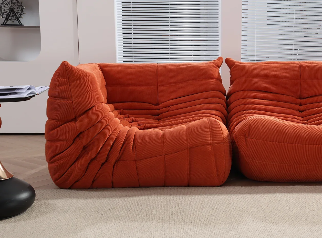 

Customizable Single Sofa Caterpillar Sofa Balcony Leisure Bedroom Living Room Support for dropshipping air lift