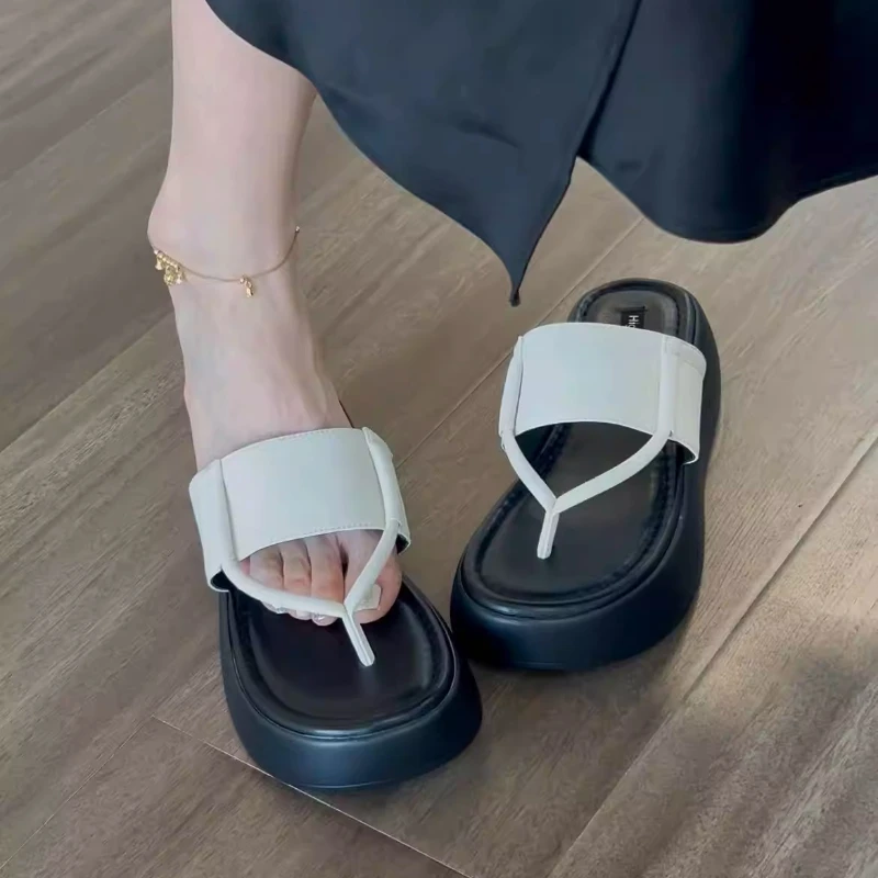BANFANG Women's Slippers Shoes 3.5cm Summer New High Quality Outdoor Soft Sole Comfortable Breathable Sandals Shoes For Woman