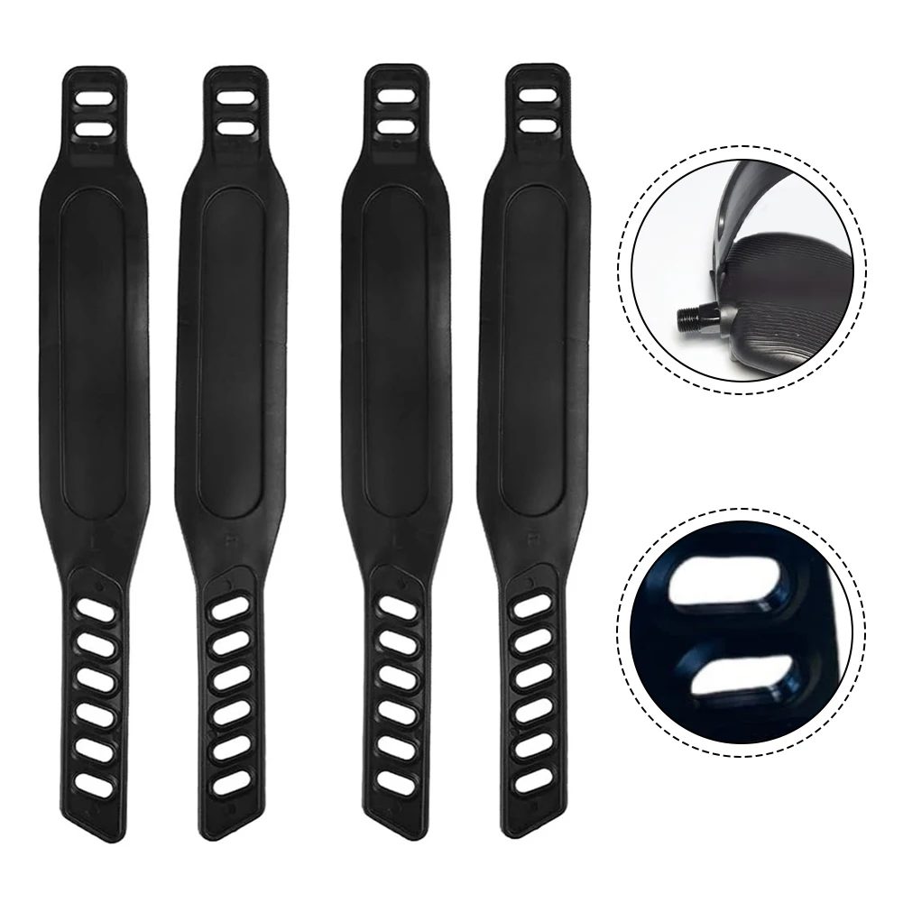 Bike Pedal Accessories Adjustable Pedal Belt Clear Markings For Left And Right Customizable Length Up To 12 Inches