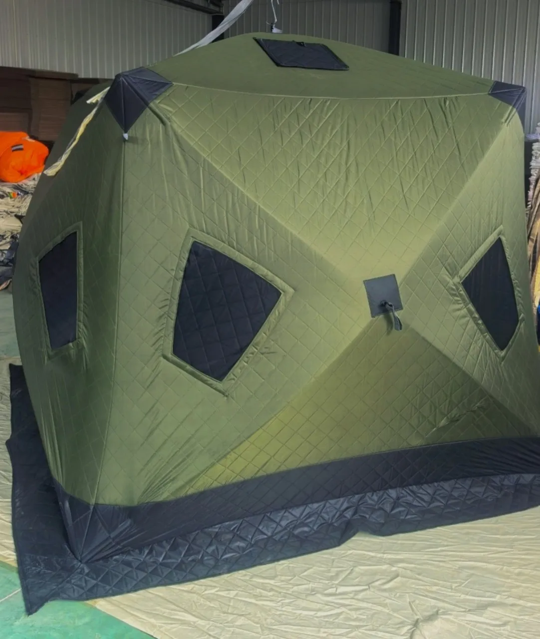 Two-Door Multi-Window Winter Fishing Tent Quick-Opening Thickened Ice Fishing Snow House Outdoor Cold-Proof Equipment