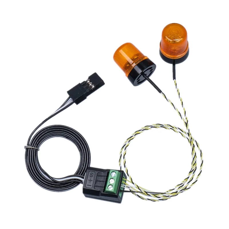 RC Truck LED 5V RC Model Warning Light XZD-02G Excavator Light For Tamiya Tractor Head 360-Degree Rotating Light Vehicle Light