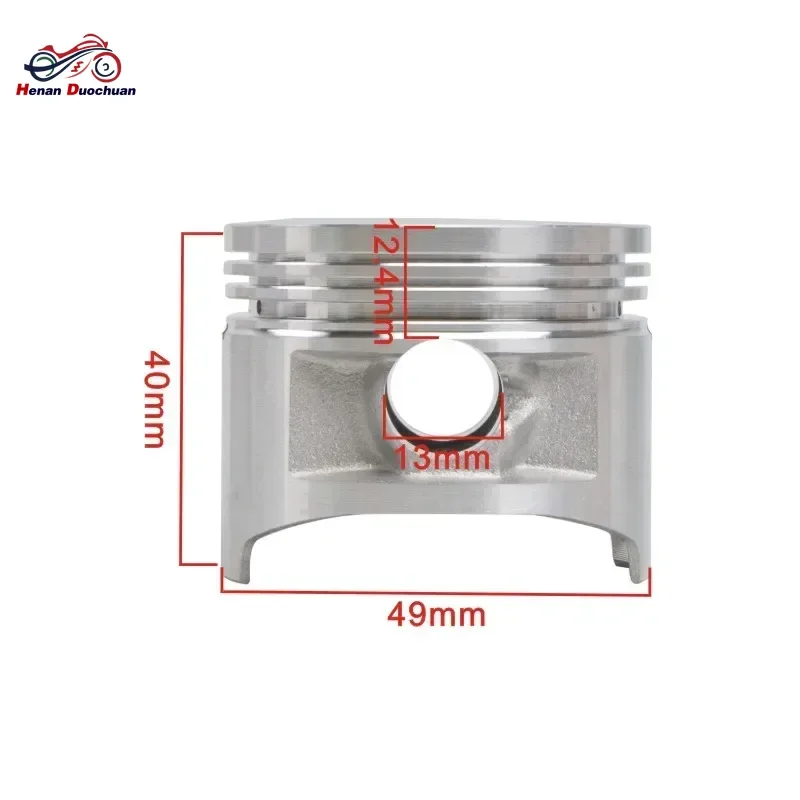 49mm 49.25mm 49.5mm 49.75mm 50mm STD ~ +100 0.25 Pierścienie tłokowe do motocykli Yamaha BREEZE YFA1H YFA1J YFA1K YFA1L YFA1M 1996-00