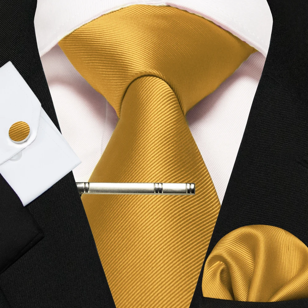 Klassische Seidenkrawatte für Herren in Rot, Blau, Grün, Business-Hochzeitskrawatte für Männer, Set mit Einstecktuch und Manschettenknöpfen, Geschenk für den Bräutigam – Detail 20