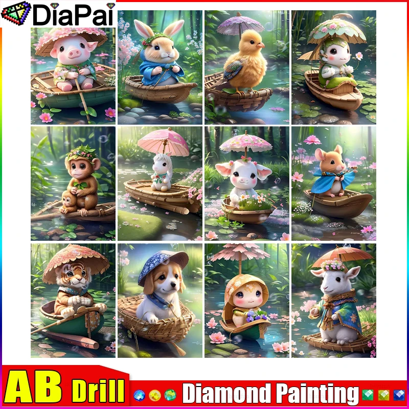 DIAPAI AB 5D Diy Diamond Painting Cross Stitch 