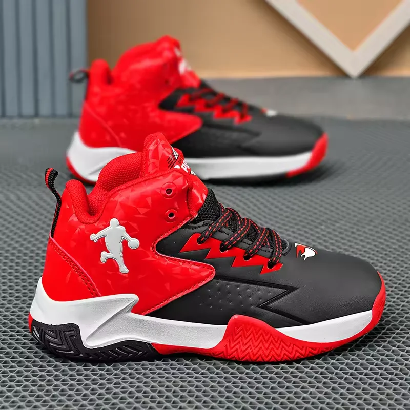 

Boys Basketball Shoes Kids Sneakers Soft Sole Tennis Sport Shoes Outdoor Non-Slip Trainer Basketball Shoes Sportschuhe Kinder