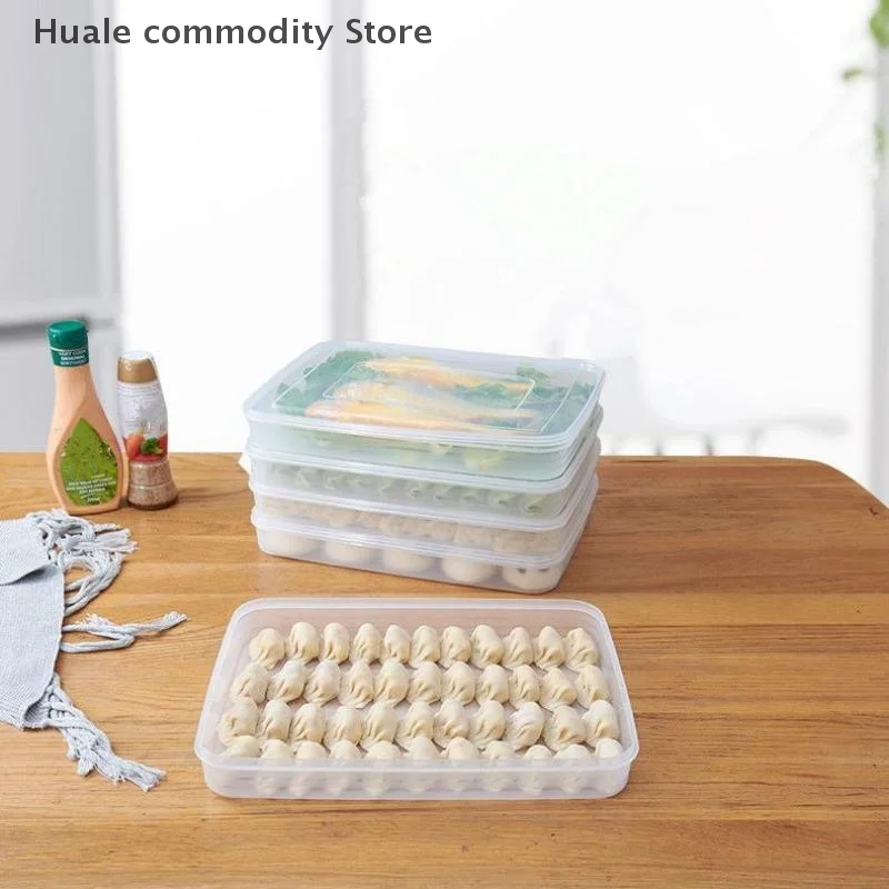 Scatola portaoggetti da cucina Organizzatore per frigorifero Contenitori per alimenti trasparenti Vassoio per gnocchi Frutta Verdura Torta di carne