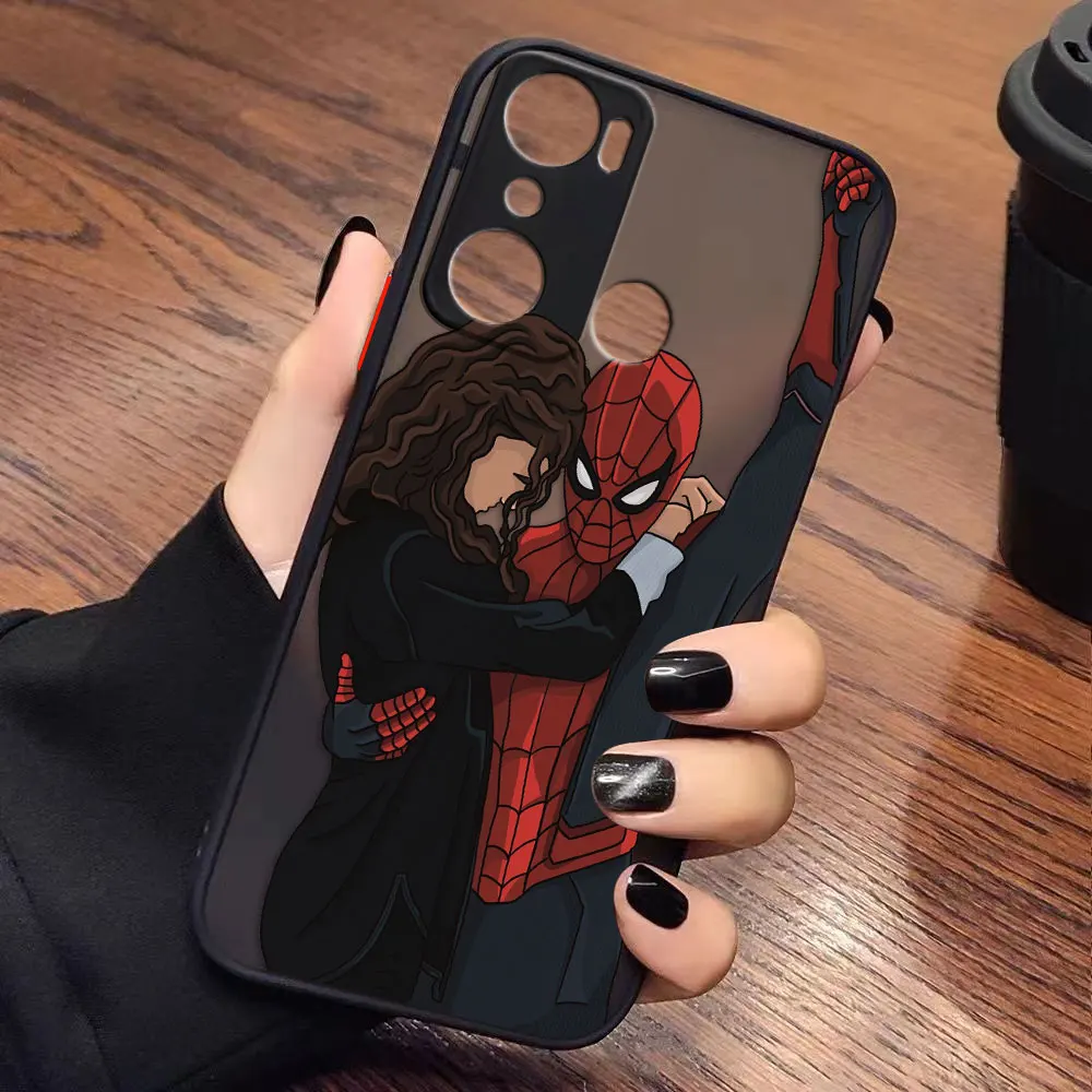 Matte Case for infinix HOT 20I 12 12I 11 11S 10 10I 10S PLAY 9 Pro POVA 3 CAMON 15 17P Case Funda Marvel Avengers Heros Faceless