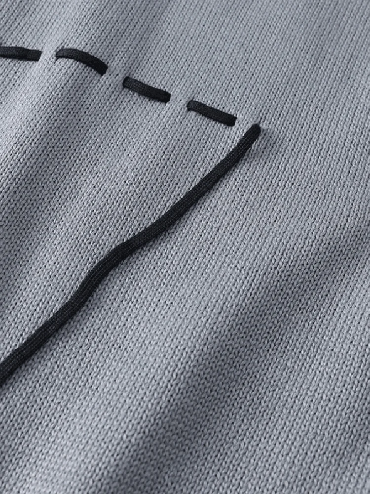 

Loose Knitted Overhead Sweater New Autumn Winter Men's Faion Casual round Ne Long Sve Youth Active Sle Polyester Blend