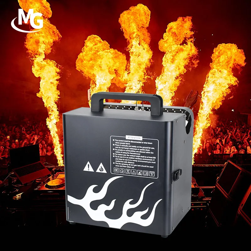 Stage Effect Three-Heads Fire Flame Machine DMX Stage Special Effect Machine