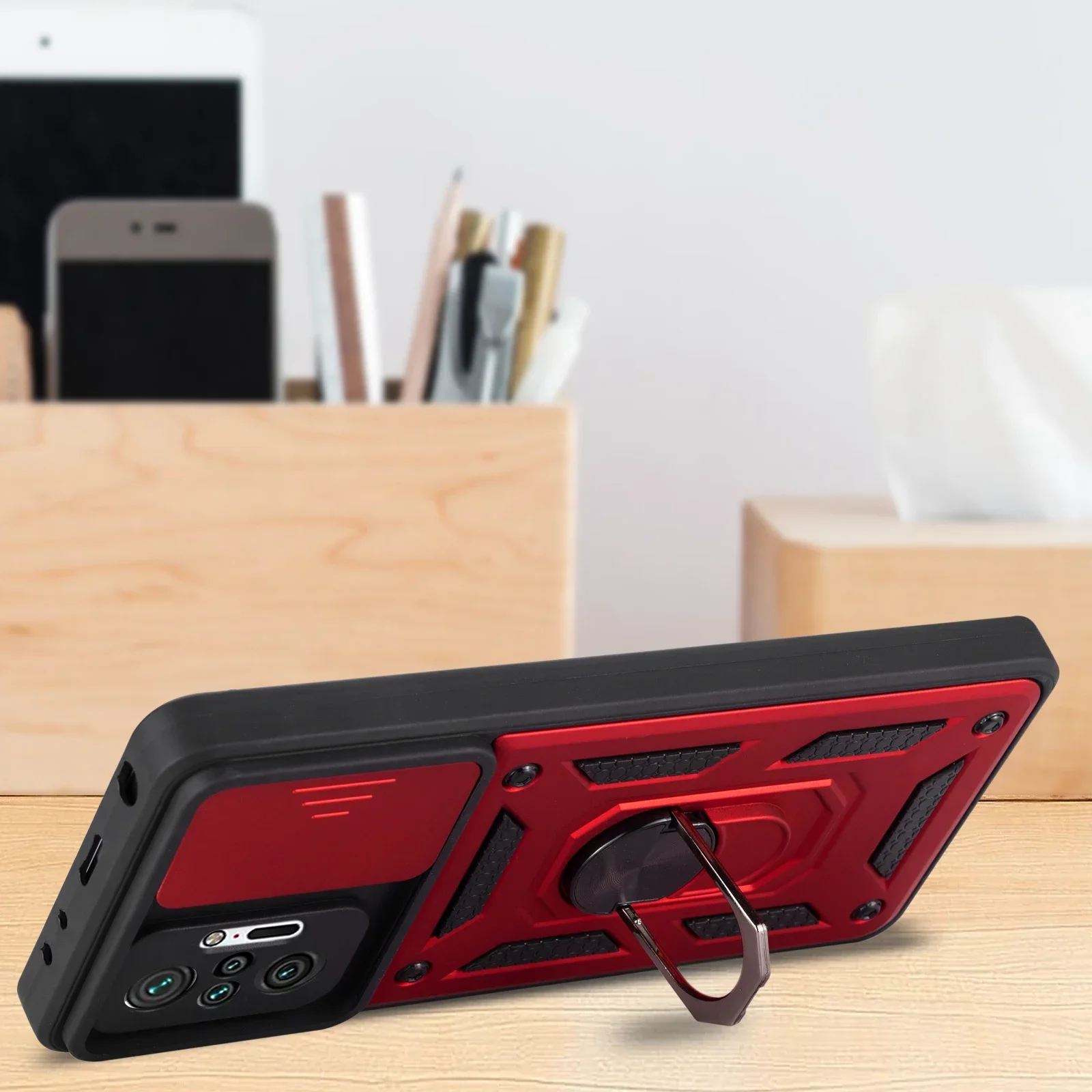 Защитный модный противоударный чехол для телефона Xiaomi Redmi Note 10 10S Pro Max 5G, прочный бронированный автомобильный чехол с магнитным кольцом и подставкой