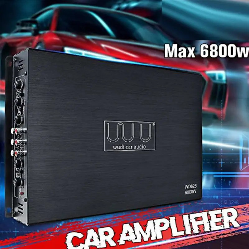 2026 جديد + سيارة مكبر كهربائي 12 فولت 6800 واط 4 قناة ستيريو الصوت الرقمي مضخم الصوت السلطة أمبير سيارة الصوت سيارة مكبر صوت #1