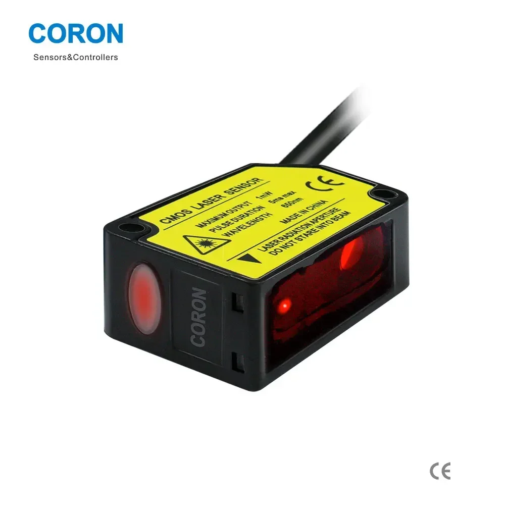 

Высокоточный датчик смещения линии лазера CORON GLX-D200N NPN с выходом и светодиодным дисплеем, оптический датчик, точное измерение