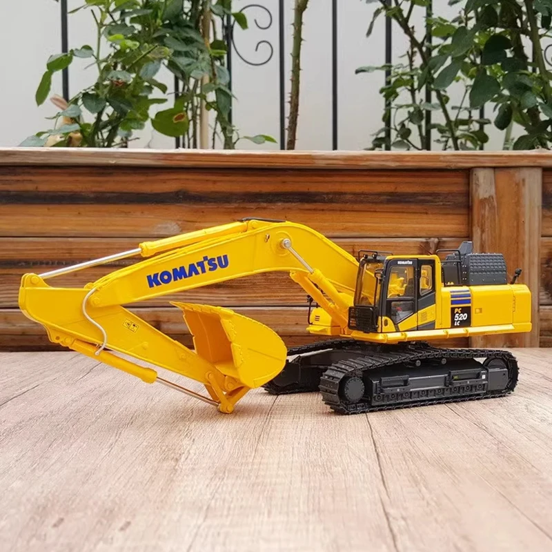 Diecast 1:43 Scale Original PC520LC-10MO Alloy Excavator Model Finished Product Simulation Toy Collection Gift Static Model