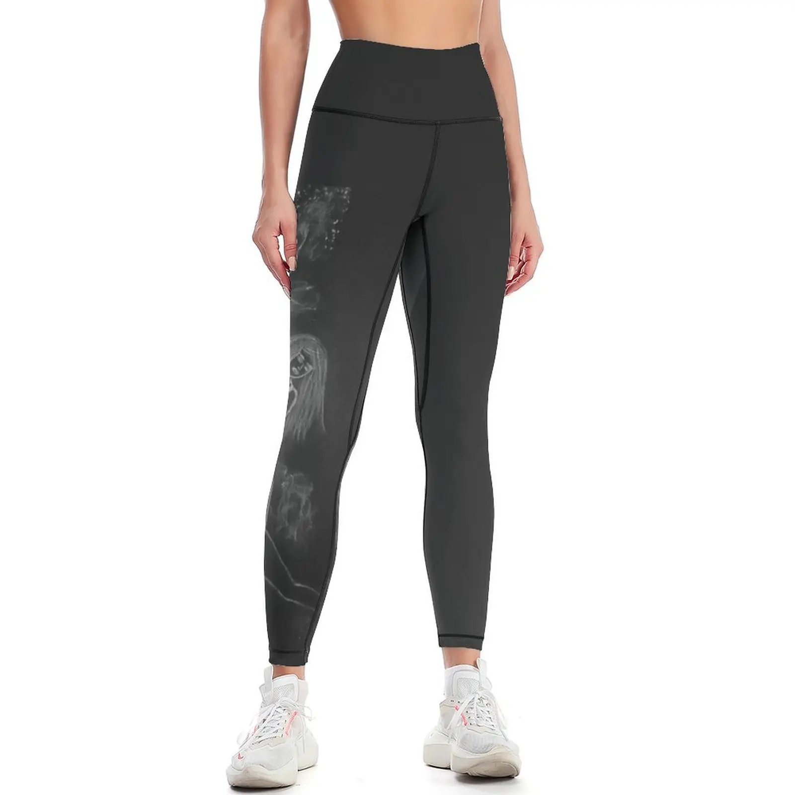 

White and black dancer Leggings Women sportwear sports shirts gym Sports pants woman flared Womens Leggings