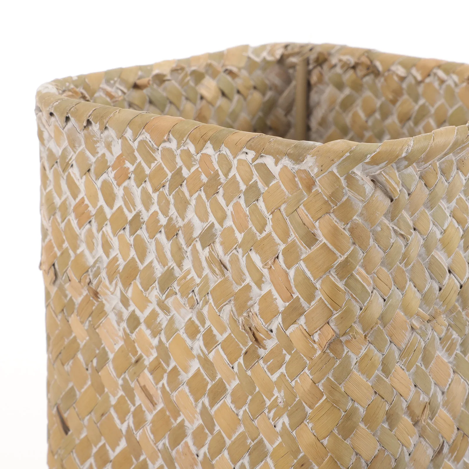 

Seagrass Woven Flower Basket Vase 11x11x30cm Size Handmade Durable Planter Decorative Home Office Vase for Flowers Photo