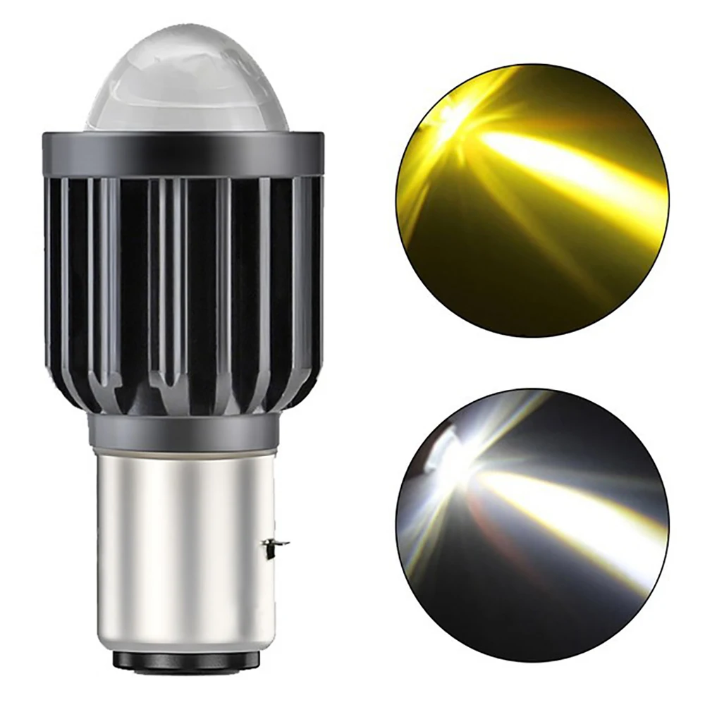 

Motorcycle Headlight BA20D H4 12-80V LED Moto High/Low Beam Led Bulbs 1000LM Autobike Fog Lamp