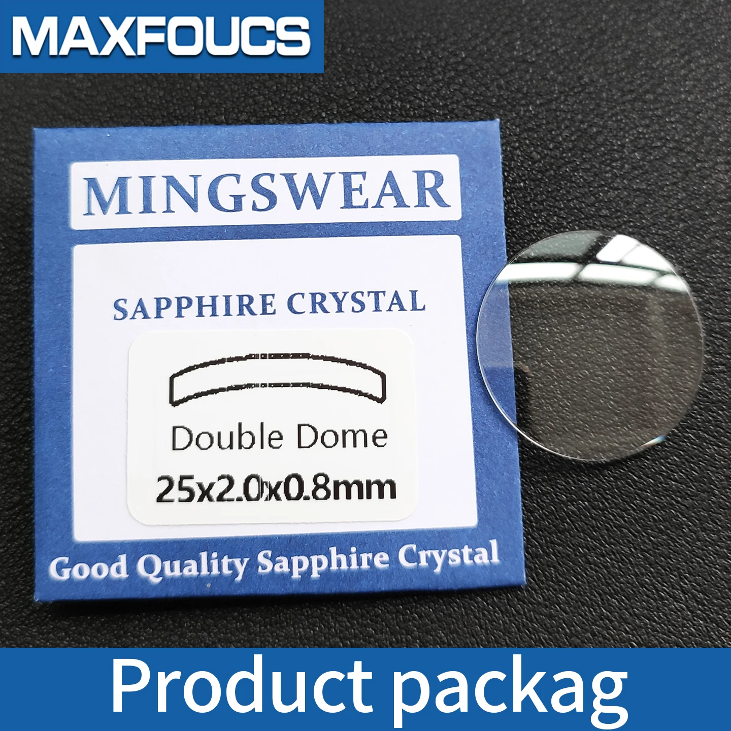 Saphir-Doppelkuppel, 0,8–0,9 mm dick, 17–29,5 mm Durchmesser, Uhren, Kristall, Reparaturwerkstatt, Werkzeuge, Zubehör, Uhrenglas-Oberflächenteile – Detail 3