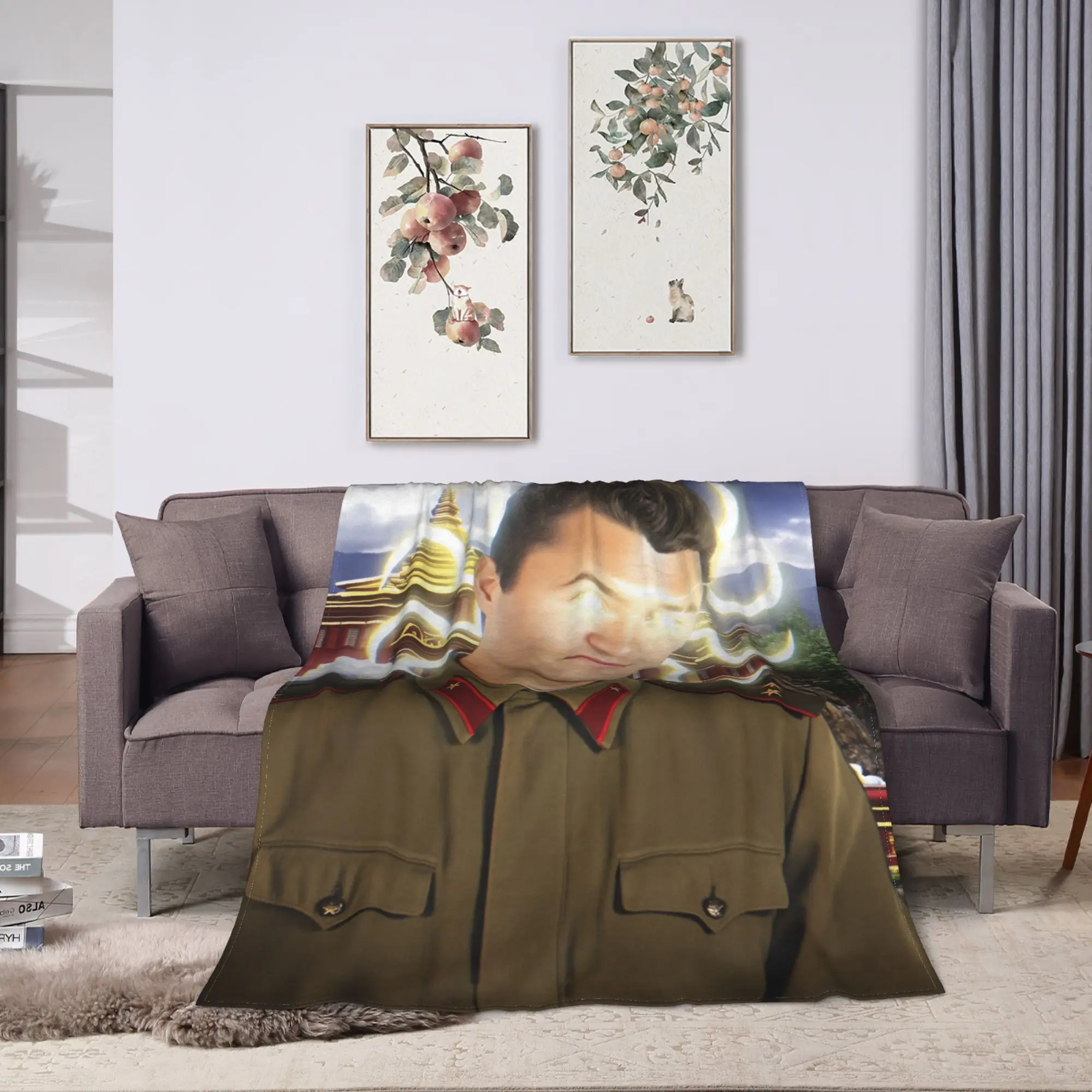 Charlie Kirk    Flannel Blanket Winter  Super Soft Throw Blanket for Kids Outdoor Funny Bedspread Sofa Bed Cover
