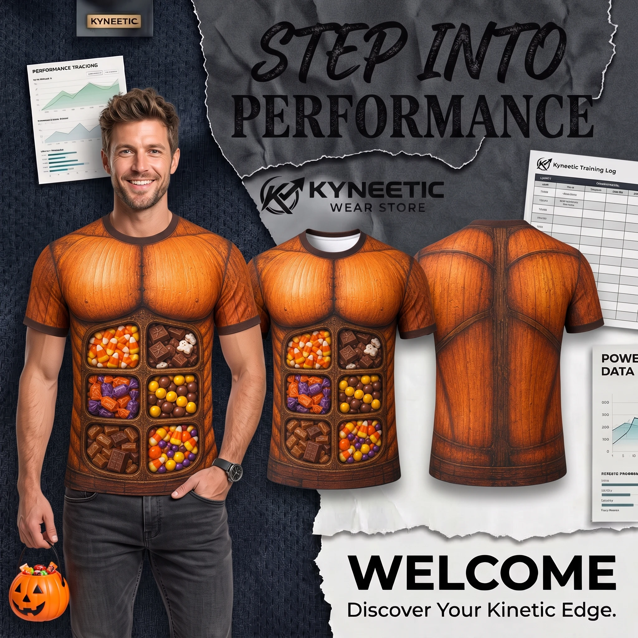 3D Steampunk Muscle Parent-Child Tees Funny Ghost Haunted House Graphic Printed Cosplay Short Sleeve Holiday Halloween T-Shirts