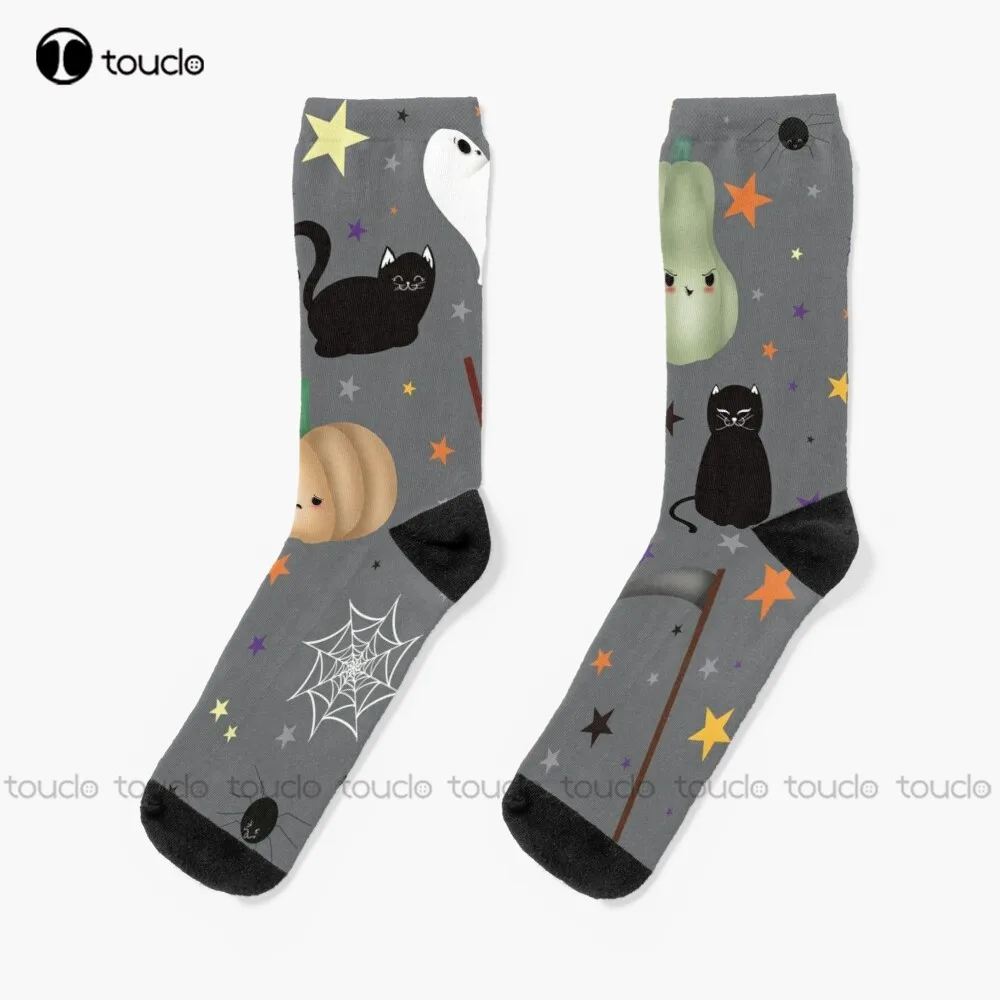 

Halloween Print - Cute Pumpkins Socks Halloween Long Socks For Women Street Skateboard Socks Custom Gift Street Skateboard Socks