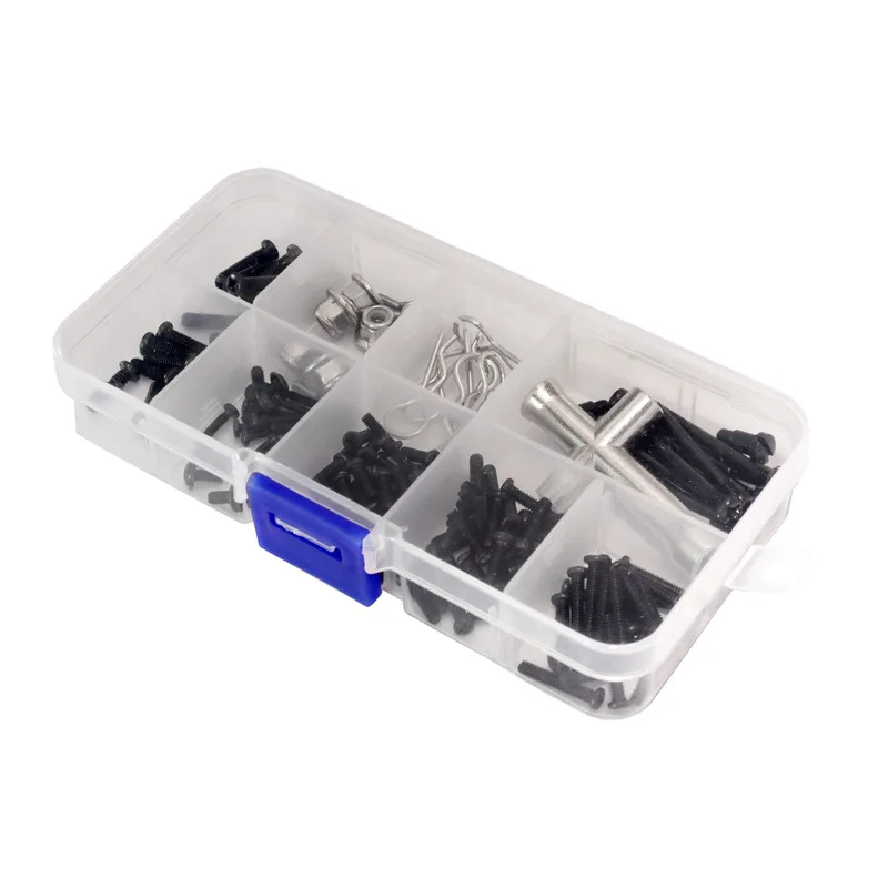 159 قطعة صندوق الأدوات اللولبية مناسب لتعديل وترقية سيارة التحكم عن بعد الأصلية من Speed Yu JJRC 1/16