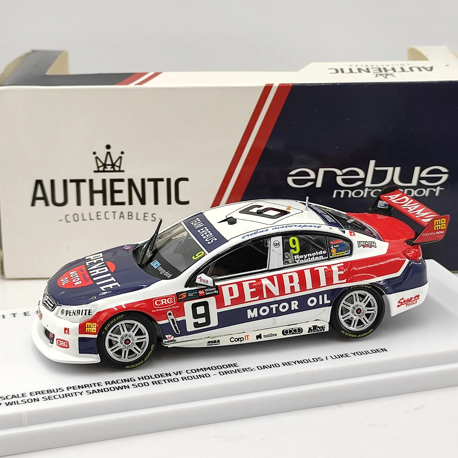 

Литой под давлением АУТЕНТИЧНЫЙ масштаб 1:43 Horton VF Wilson 2017, австралийский гоночный сплав, модель автомобиля, Коллекционная игрушка, подарок, сувенирный дисплей