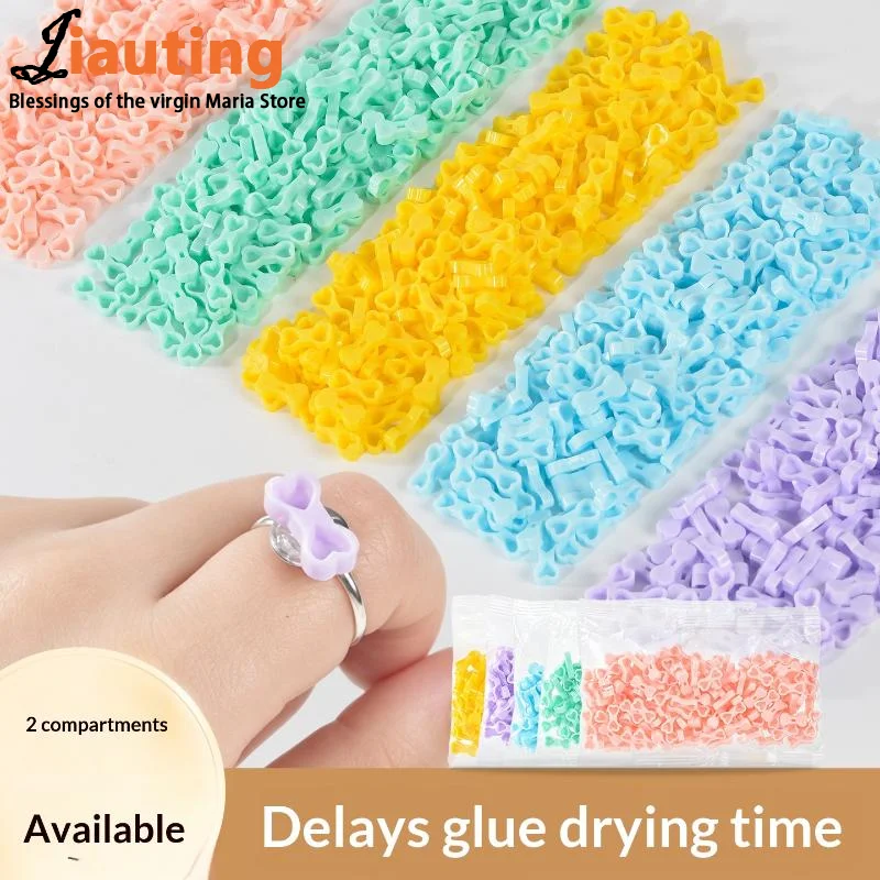 200Pcs Disposable Eyelash Glue Cups Holder Lash Extensions Tattoo Pigment Makeup Tool Glue Delay Cup
