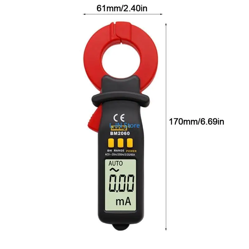 BM2060 Test perdita professionale Test Digital Clamp Meter Micro corrente