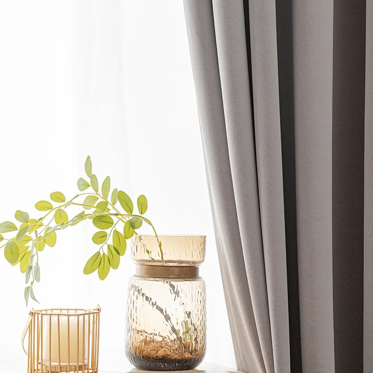 

Thickened Australian Plush Light Luxury Blackout Curtains Living Room and Bedroom Japanese Cream Velvet Curtain Cloth
