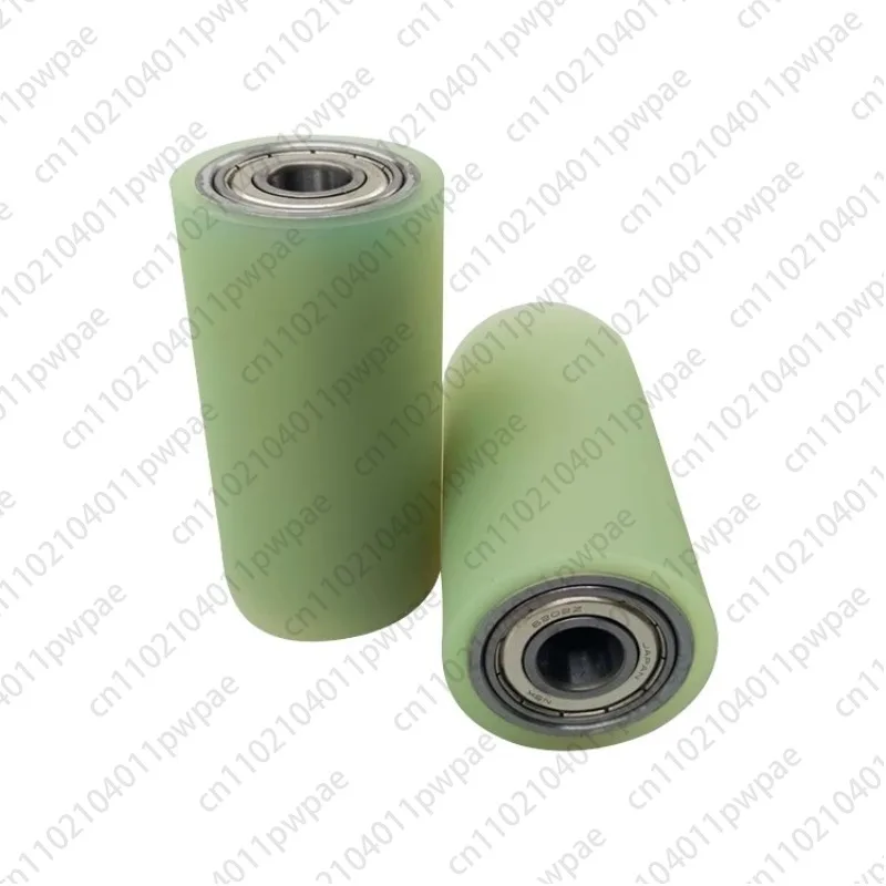 

PU Polyurethane Rubber Wheels and Rollers, Non-powered Rollers with Double Bearings, Wear-resistant Rubber-coated Rollers