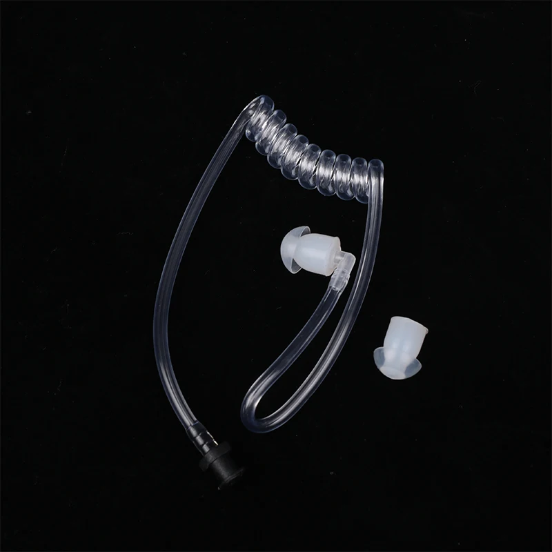 Transparent Coil Acoustic Air Tube Earplug Replacement For Radio Earpiece Headset For Motorola For Baofeng Radio