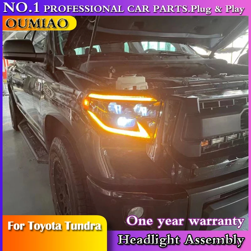 Car New Head Lamp for Toyota Tundra 2014-2020 LED Headlights For Sequoia 2014-2020 LED Headlight ALL LED DRL Headlight assembly