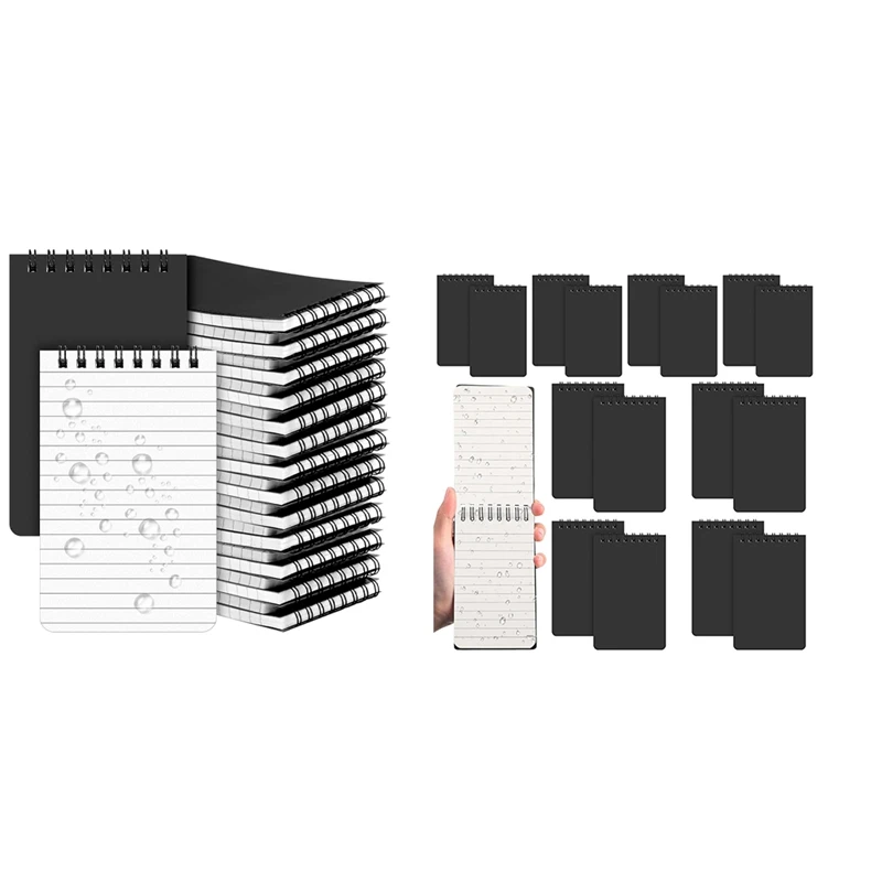 Waterproof Notebook 3X5 All-Weather Spiral Pocket Notepad Write In The Rain Waterproof Notepad