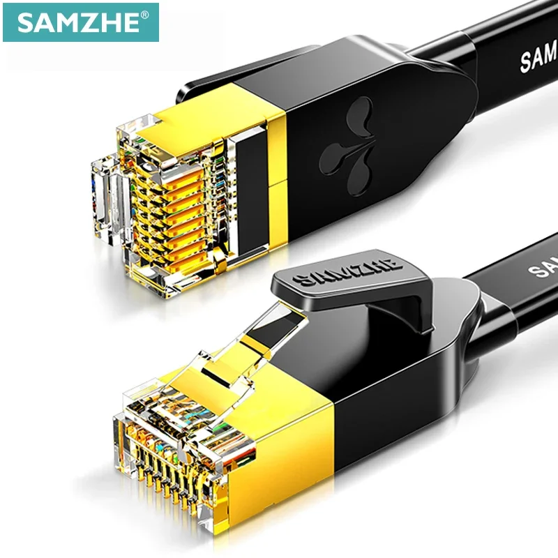 

SAMZHE CAT 6 Ethernet Cable RJ45 Lan Round Cat6 Networking Patch Cord for Computer Router Laptop Network Cable