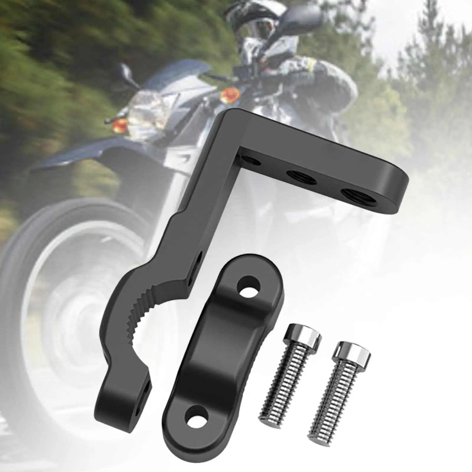 Universal Motorcycle Handlebar Extension Riser Adjustable Aluminum Alloy Bracket for Auxiliary Light Installation